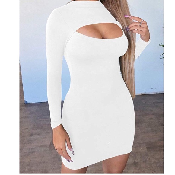Sexy Cutout Long Sleeve Dress - Picture 1 of 1